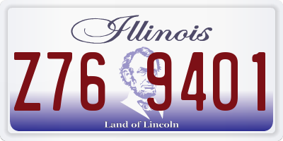 IL license plate Z769401