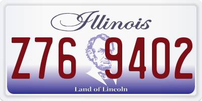 IL license plate Z769402
