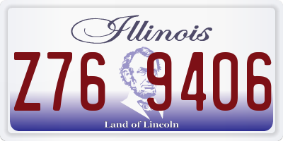 IL license plate Z769406