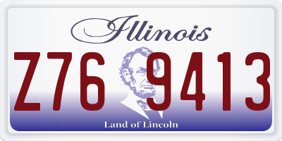 IL license plate Z769413