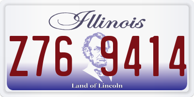 IL license plate Z769414