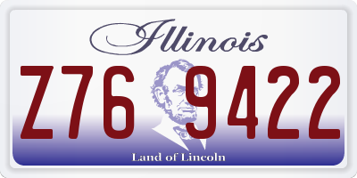 IL license plate Z769422