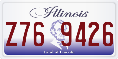 IL license plate Z769426