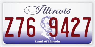 IL license plate Z769427