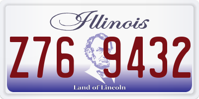 IL license plate Z769432