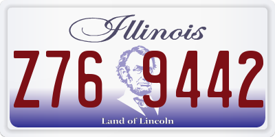 IL license plate Z769442
