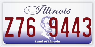 IL license plate Z769443