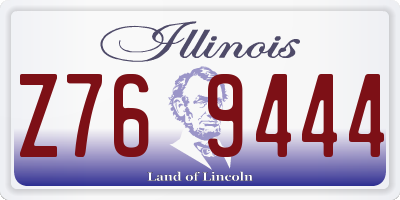 IL license plate Z769444