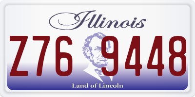 IL license plate Z769448