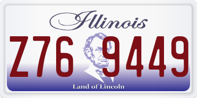 IL license plate Z769449