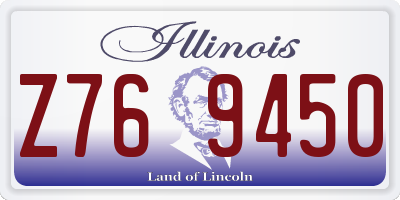 IL license plate Z769450