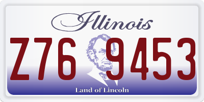 IL license plate Z769453
