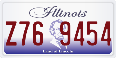 IL license plate Z769454