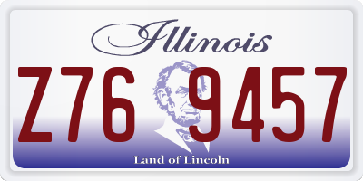 IL license plate Z769457