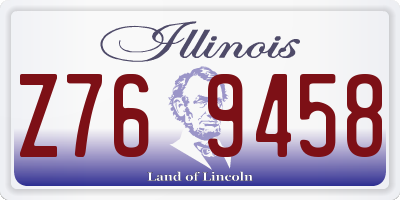 IL license plate Z769458