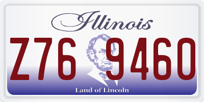 IL license plate Z769460