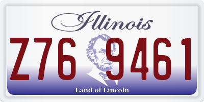 IL license plate Z769461