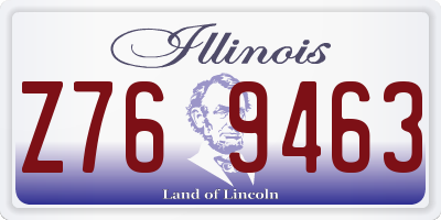 IL license plate Z769463