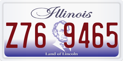 IL license plate Z769465