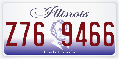 IL license plate Z769466