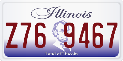IL license plate Z769467
