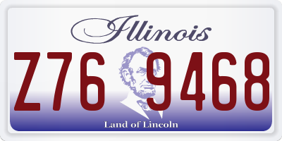 IL license plate Z769468