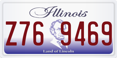 IL license plate Z769469
