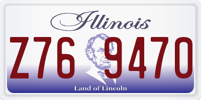 IL license plate Z769470