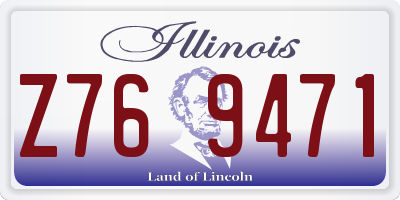 IL license plate Z769471