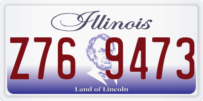 IL license plate Z769473