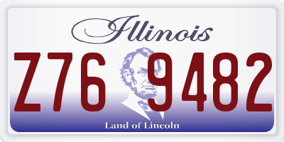 IL license plate Z769482