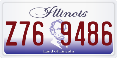 IL license plate Z769486
