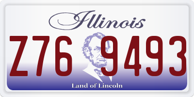 IL license plate Z769493