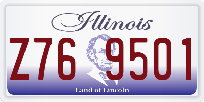 IL license plate Z769501