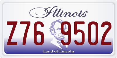 IL license plate Z769502