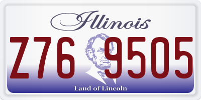 IL license plate Z769505
