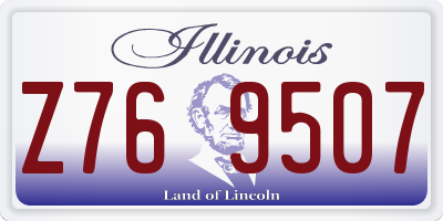 IL license plate Z769507