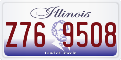 IL license plate Z769508