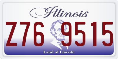 IL license plate Z769515