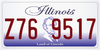 IL license plate Z769517