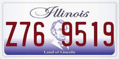IL license plate Z769519