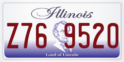 IL license plate Z769520