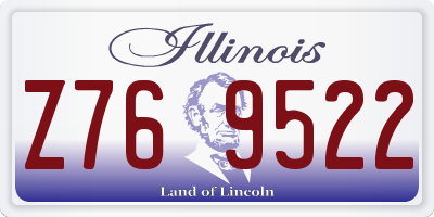 IL license plate Z769522