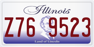 IL license plate Z769523