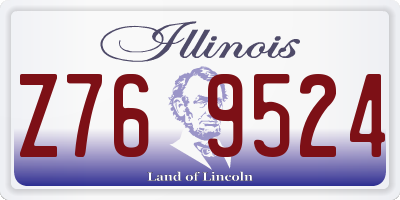 IL license plate Z769524