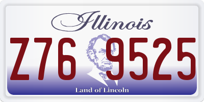 IL license plate Z769525