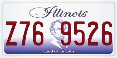 IL license plate Z769526