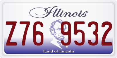 IL license plate Z769532