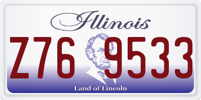 IL license plate Z769533