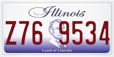 IL license plate Z769534
